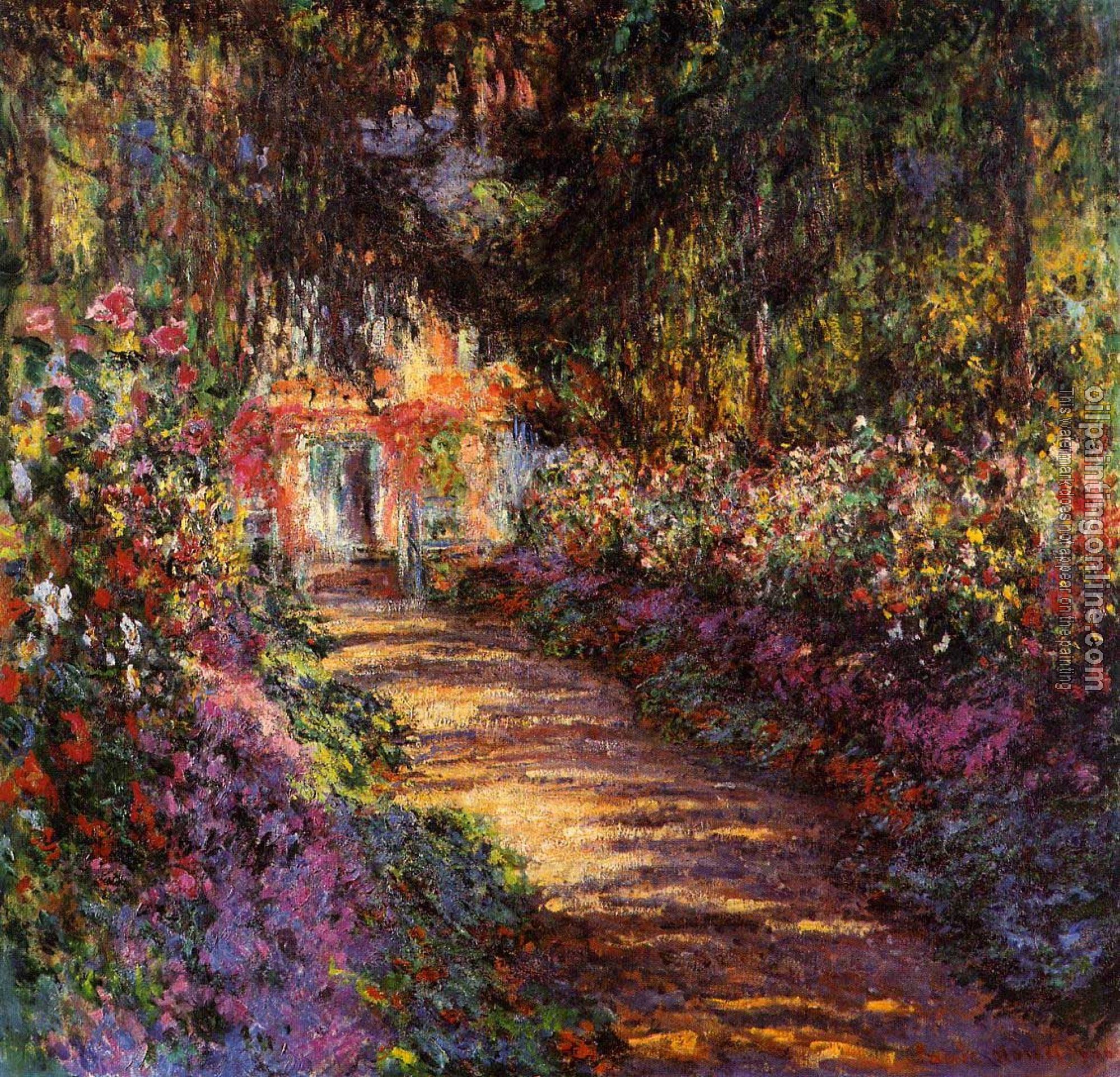 Monet, Claude Oscar - The Flowered Garden